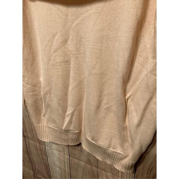 New York & Company Small soft Pink Sweater cowl neck pockets - Picture 5 of 6